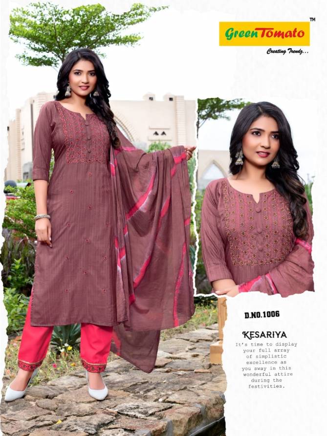 Kesariya By Green Tomato Designer Salwar Suits Catalog